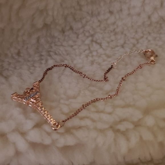 5 peice rose gold tone bracelet set - Picture 4 of 8